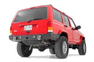 Jeep Cherokee Quarter Panel Armor - Rear - Rough Country - Factory Flare - Textured Black - '97-'01